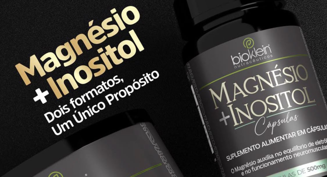 Magnésio + Inositol — dois formatos, um único propósito